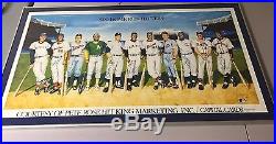 Beautiful 500 Home Run Club 11 Signed Litho Mickey Mantle Ted Williams PSA DNA