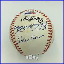 Beautiful 500 Home Run Club Signed Baseball Mickey Mantle Ted Williams PSA DNA