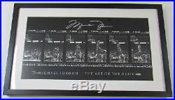 Beautiful Michael Jordan Signed Art Of The Dunk 12x22 Photo UDA Upper Deck COA