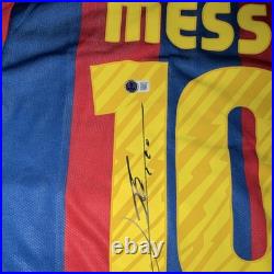 Beckett Witnessed FCB HOME SHIRT LEO MESSI 10 Original