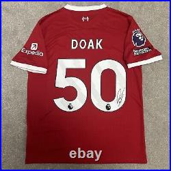 Ben Doak Signed Liverpool 2023/24 Football Shirt with COA and Exact Photo Proof
