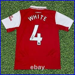 Ben White Signed 2022/23 Arsenal Fc Home Shirt