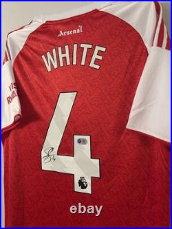 Ben White signed shirt PROOF ACG AUTHENTICATION JERSEY COA ARSENAL 25/26 Saliba