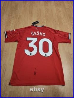 Benjamin Sesko Signed Shirt With Exact Video Proof