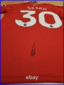 Benjamin Sesko Signed Shirt With Exact Video Proof