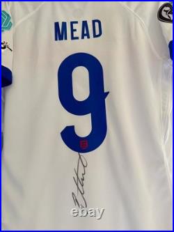 Beth Mead Signed England Euro 2025 final Home Shirt BNWT + COA