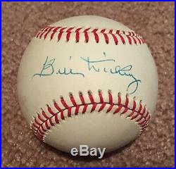 Bill Dickey Autograph Signed Official Baseball New York Yankees JSA COA HOF
