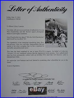 Bill Russell & Wilt The Stilt Chamberlain Psa/dna Signed 16x20 Photo Autographed