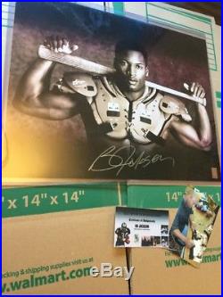 Bo Jackson Autograph Signed bo Knows 16x20 Photo Bo's Player Holo Coa NFL Mlb
