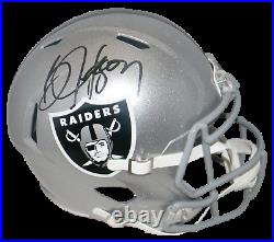 Bo Jackson Autographed Signed Oakland Raiders Full Size Speed Helmet Beckett