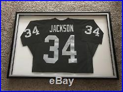 Bo Jackson Signed And Framed Raiders Jersey