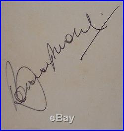 Bobby Moore signed page England 1966 World Cup 1970 West Ham autograph book