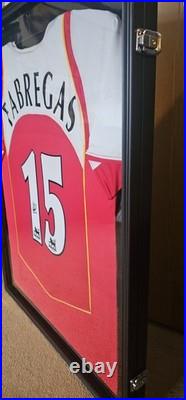Box Frame Hung Cesc Fabregas Signed Arsenal Shirt 2004-2005