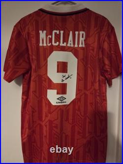 Brain Mcclair Signed Manchester United Shirt