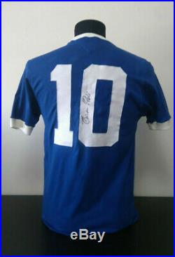 Brazil Pele 1970 World Cup Issued Football Jersey Shirt Signed Match Worn -COA