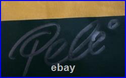 Brazil Pele Signed Soccer CUSTOM Jersey Autographed Beckett BAS COA