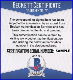 Brazil Pele Signed Soccer CUSTOM Jersey Autographed Beckett BAS COA