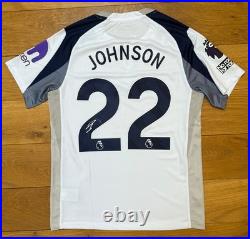 Brennan Johnson Hand Signed Tottenham 25/26 Home Shirt + COA