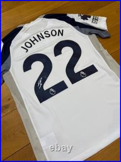 Brennan Johnson Hand Signed Tottenham 25/26 Home Shirt + COA