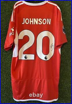 Brennan Johnson Signed Nottingham Forest Shirt Comes With a COA