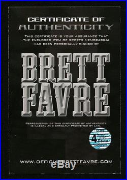 Brett Favre Bart Starr Aaron Rodgers SIgned Duke Football Packers FANATICS COA