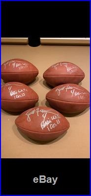 Brett Favre Reggie White Auto Signed Duke Football Packers Super Bowl 31 1996