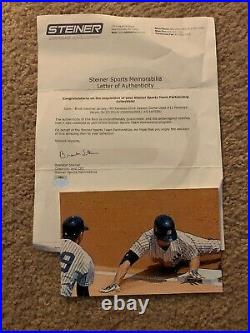 Brett Gardner Game Worn Game Used Signed Yankees Home Jersey MLB Steiner holo