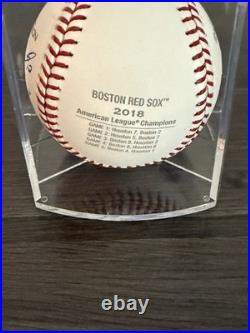 Brock Holt Signed 2018 Postseason Baseball Rawlings Boston Red Sox JSA Witness