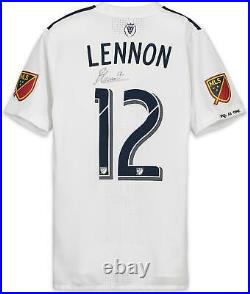 Brooks Lennon Real Salt Lake Signed MU White Jersey vs Atlanta United on 9/22/18