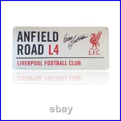 Bruce Grobbelaar Signed Glove & Anfield Sign Bundle