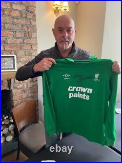 Bruce Grobbelaar Signed Liverpool 1980s Goalkeeper Shirt PRIVATE SIGNING
