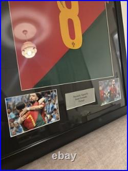 Bruno Fernandes Signed & Framed Portugal Football Shirt COA Beckett QR