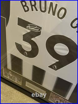 Bruno Guimaraes Newcastle United Framed Football Shirt & Signature No COA