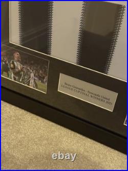 Bruno Guimaraes Newcastle United Framed Football Shirt & Signature No COA