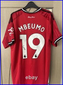 Bryan Mbeumo Signed Manchester United Shirt With COA Premier League