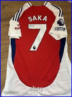 Bukayo Saka Signed Arsenal 2025 Shirt With Certificate