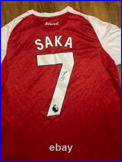 Bukayo Saka Signed Arsenal Home Shirt With COA Included