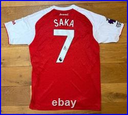 Bukyao Saka Hand Signed Arsenal 25/26 Home Shirt + COA