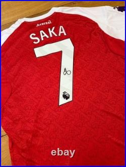 Bukyao Saka Hand Signed Arsenal 25/26 Home Shirt + COA