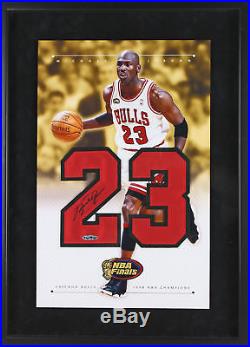 Bulls Michael Jordan Authentic Signed Jersey Number Framed (18x22) UDA #BAJ40702