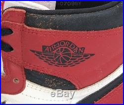 Bulls Michael Jordan Signed 1985 Original Air Jordan I Sneakers JSA #Z40852