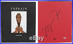 Bulls Michael Jordan Signed Rare Air LE #2192/2500 Hard Cover book BAS #A57385
