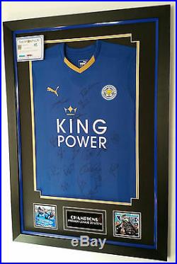 CHAMPIONS Leicester Signed Shirt with AFTAL DEALER COA