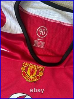 CRISTIANO RONALDO Hand Signed Retro PL Man Utd GOAT Long Sleeve Jersey BECKETT