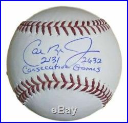 Cal Ripken Jr Signed Balt Orioles OML Baseball 2131 2632 Consecutive JSA 12895