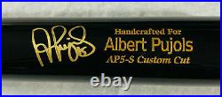 Cards Angels Albert Pujols Signed Marucci Game Model Bat Beckett BAS Witnessed