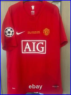 Carlos Teves Signed Manchester United Shirt with Coa and Proof Rare