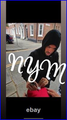 Carlos Teves Signed Manchester United Shirt with Coa and Proof Rare