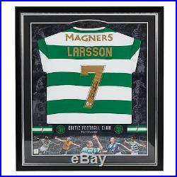 Celtic F. C Personally signed shirt by Henrik Larsson 7