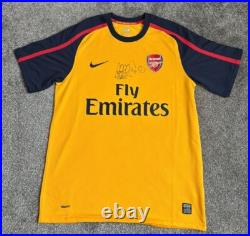 Cesc Fabregas Hand Signed 2008/09 Arsenal Football Shirt with COA Nike Authentic